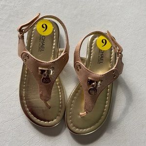 Shimmer Pink MK Sandals